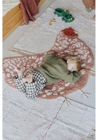 Brązowy tekstylny dziecięcy kosz na zabawki 48x32x29 cm Chicken Toffee – Lorena Canals