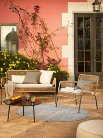 Czarny stolik Kave Home Ulrich, ⌀ 70 cm