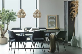 Czarna szafa z litego drewna jesionowego 60x210 cm Silas – WOOOD