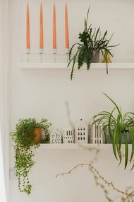 Biały ceramiczny lampion Kähler Design Long Church, wys. 10 cm