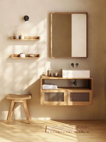 Umywalka z lastriko Kave Home Sunday, 45 x 40 cm