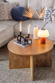 Czarny świecznik Bloomingville Mashel, wys. 16,5 cm