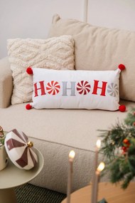 Aksamitna poduszka dekoracyjna ze świątecznym motywem 60x30 cm Ho Ho Ho – Catherine Lansfield
