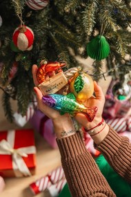 Szklana ozdoba świąteczna wykonana ręcznie 11 cm Baguette – Sass &amp; Belle