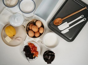 Biała lniana ściereczka Linen Tales, 65x45 cm