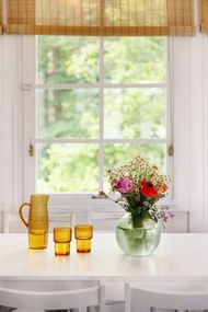 Zielony szklany wazon Hübsch Sole, wys. 20 cm