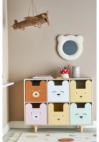 Niska komoda dziecięca z litego drewna paulowni w naturalnym kolorze 25,5x88,5 cm Calle – Bloomingville Mini