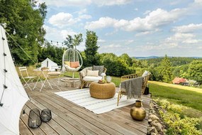 Kremowy pled Euromant Waffel, 140x180 cm