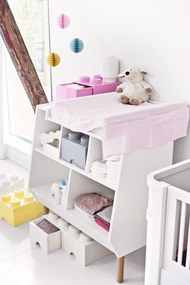 Jasnoróżowy pojemnik kwadratowy LEGO®