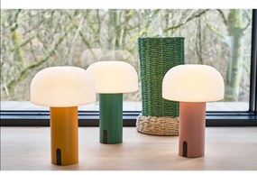 Biało-zielona lampa stołowa LED (wysokość 22,5 cm) Styles – Villa Collection
