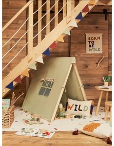 Stołek dziecięcy z drewna kauczukowego Kave Home Dilcia, ø 24 cm