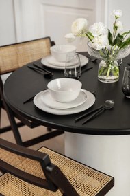 Czarne krzesło z litego drewna sosnowego Gunn – WOOOD