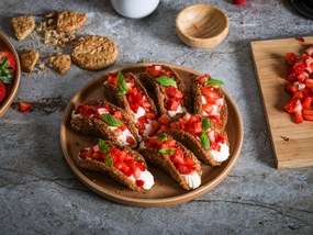 12-częściowy zestaw ceglastych naczyń z kamionki Bonami Selection Malia