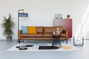 Jasnobrązowa sofa ze sztucznej skóry Scandic Rate