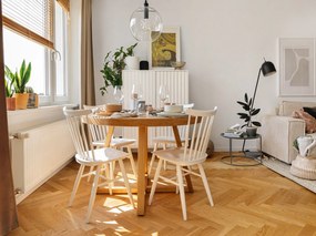 Biała wysoka komoda 97x130 cm Sierra – Teulat