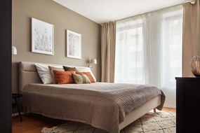 Czarny stolik WOOOD Mesa, ø 45 cm