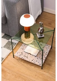 Czarna lampa stołowa LED z tekstylnym kloszem (wysokość 2,5 cm) Booklight – Gingko