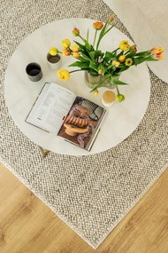 Jasnoszary dywan z mieszanki wełny tkany ręcznie 160x230 cm Minerals – Flair Rugs