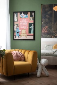 Beżowe tapicerowane łóżko dwuosobowe bez stelaża 180x200 cm Mattis Cord – Meise Möbel