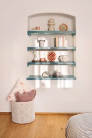 Biały ceramiczny ręcznie malowany wazon (wysokość 11 cm) Fian – Bloomingville