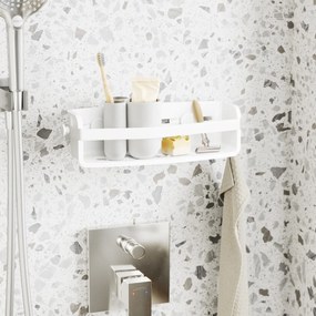 Biały plastikowy kubek na szczoteczki do zębów Touch – Umbra