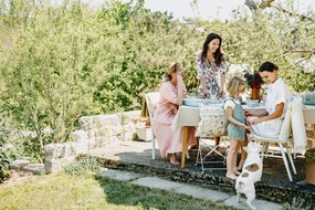 Biały zestaw mebli ogrodowych Bonami Essentials Retro