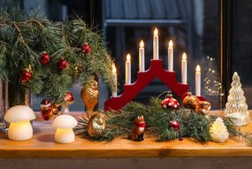 Białe świąteczne dekoracje świetlne 2 szt. ø 9 cm Elvina – Sirius