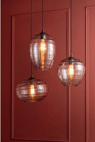 Szara szklana lampa wisząca, wys. 21 cm Sphere – Leitmotiv