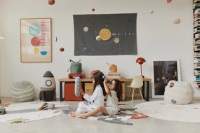 Kremowy dziecięcy worek do siedzenia Solar System – Lorena Canals