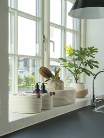 Tekstylne koszyki do łazienki zestaw 3 szt. 35x25x13 cm Jarana – House Nordic