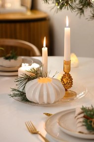 Okrągły biały stół do jadalni Marckeric Oda, ⌀ 110 cm