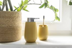 Żółty ceramiczny kubek na szczoteczki do zębów Badi – Wenko