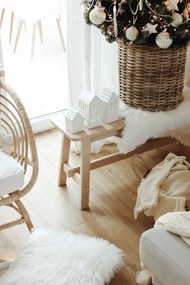 Biały ceramiczny lampion Kähler Design Long Church, wys. 10 cm