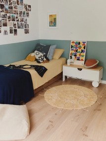 Beżowy dziecięcy worek do siedzenia Cleo Natural – Lorena Canals