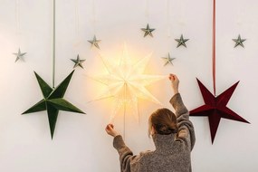 Biała dekoracja świetlna ze świątecznym motywem ø 75 cm Solvalla – Markslöjd