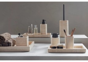 Beżowy kamienny dozownik do mydła 250 ml Travertine – Mette Ditmer Denmark
