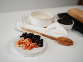 Biała lniana ściereczka Linen Tales, 65x45 cm