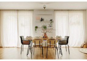Biały świecznik na 4 świece PT LIVING, dł. 40 cm