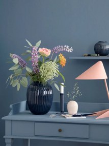 Ciemnoniebieski kamionkowy wazon Kähler Design Hammershoi, wys. 25 cm