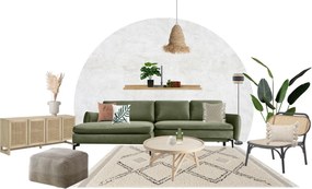 Stolik z drewna mindi Kave Home Thais, ø 80 cm