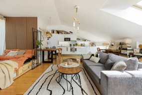 Czarny średnio twardy materac futon 120x200 cm Coco Black – Karup Design