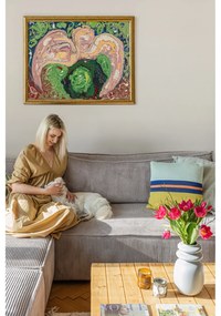 Jasnoszary sztruksowy rozkładany narożnik (strona zmienna) Nihad – Bobochic Paris