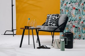 Czarny fotel ogrodowy Bonami Selection North