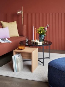 Stolik z drewna dębowego Hübsch Less, 40x40 cm