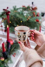 Kamionkowe kubki do cappuccino ze świątecznym motywem zestaw 2 szt. 300 ml Jolly – Bloomingville