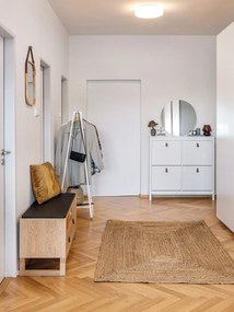 Lustro ścienne z ramą w kolorze złota House Nordic Jersey, ø 40 cm