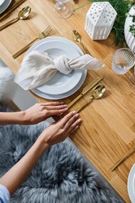 Sztućce ze stali nierdzewnej w kolorze złota zestaw 16 szt. Avie – Premier Housewares