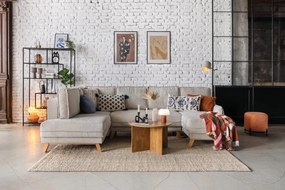 Beżowa lampa stojąca Kave Home Alish