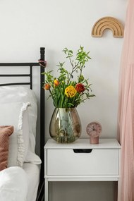 Biała szafka nocna Actona Mitra, 40x30 cm