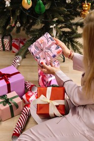 Papierowa ozdoba świąteczna wykonana ręcznie ø 7 cm Pear Honeycomb – Sass &amp; Belle